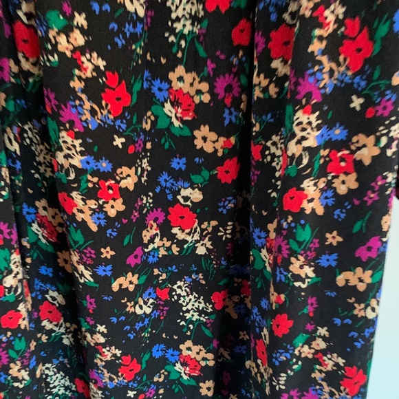 NWT GAP Black Floral Kids Dress - Picture 5 of 8